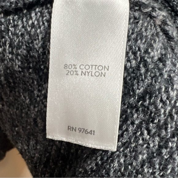 J Jill Pure Jill Women's Pullover Knit Sweater Crew Neck Cotton Nylon Gray Sz M - Picture 8 of 10